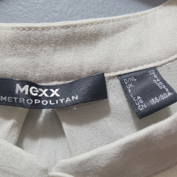 Mexx metropolitan cream shirt Size 2 - Picture 3 of 4